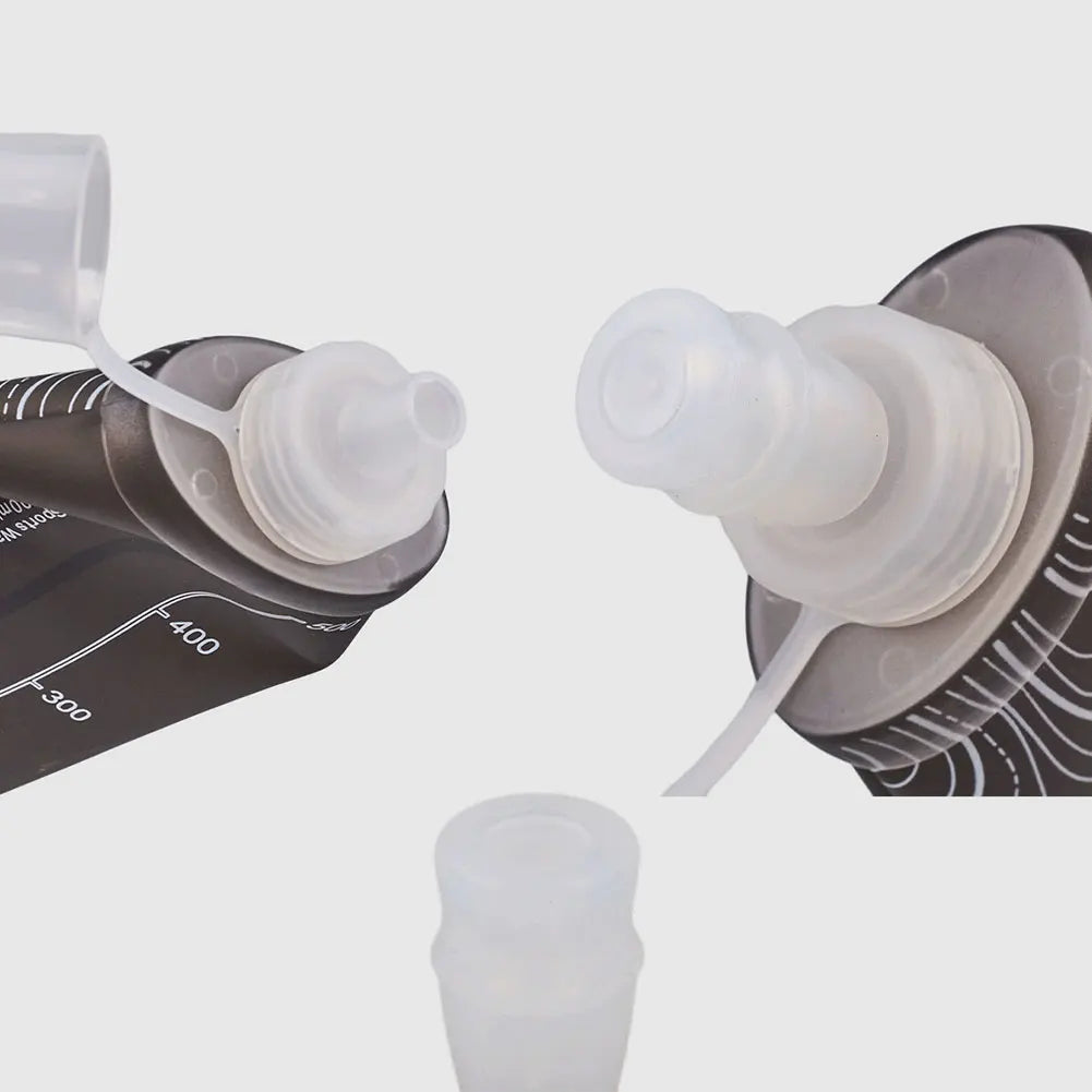 500ml Portable Soft Water Bottle TPU Collapsible Hydration Bottle Folding Water Bottle for Outdoor Marathon Running