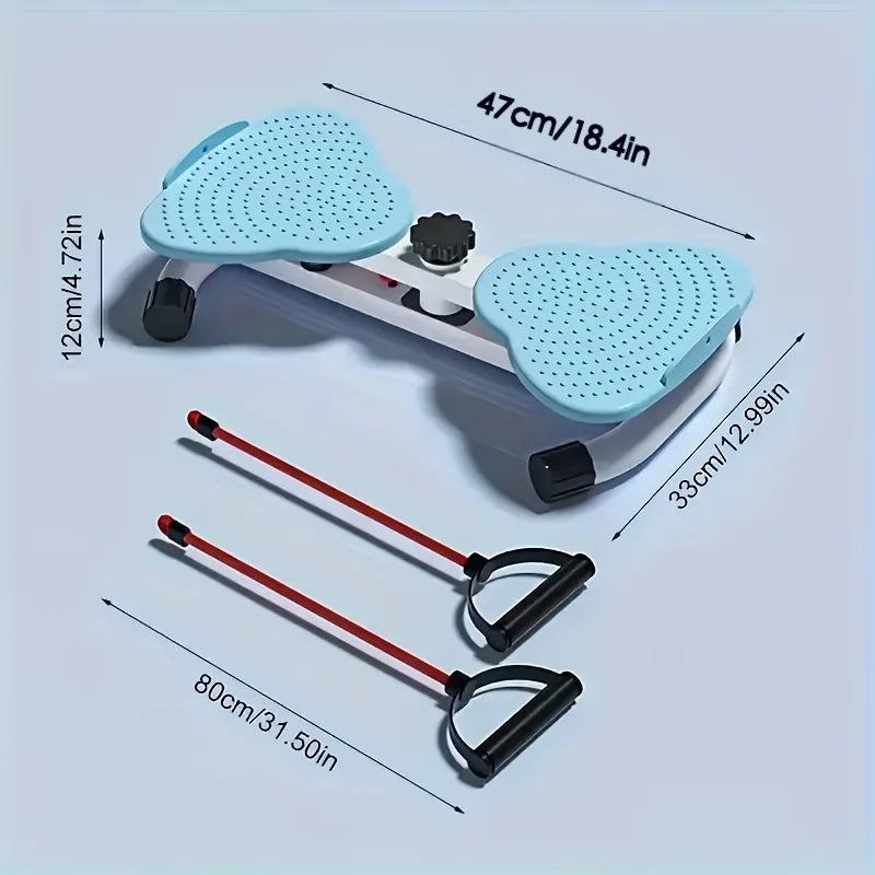 Twist Waist Plate, 20.87 Inch Waist Twister Machine with 2x30 Inch Ropes, 300 lbs Capacity Ab Twisting Fitness for Men & Women