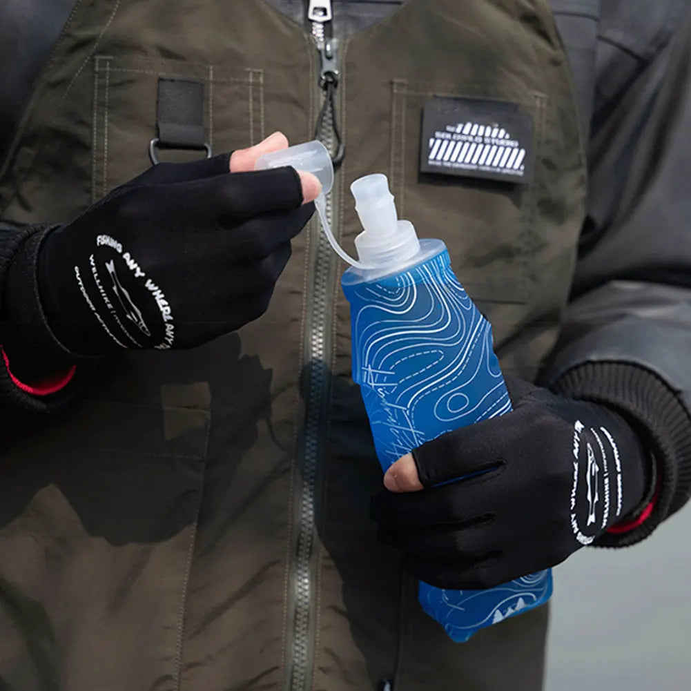 500ml Portable Soft Water Bottle TPU Collapsible Hydration Bottle Folding Water Bottle for Outdoor Marathon Running