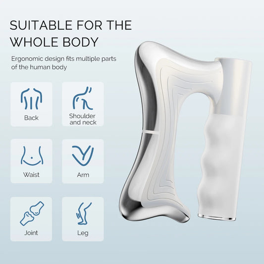 Electric Fascia Knife Vibration Body Massager 10500RPM high vibration massage Massager Warm Body Lifting Blade Comb Massage Tool