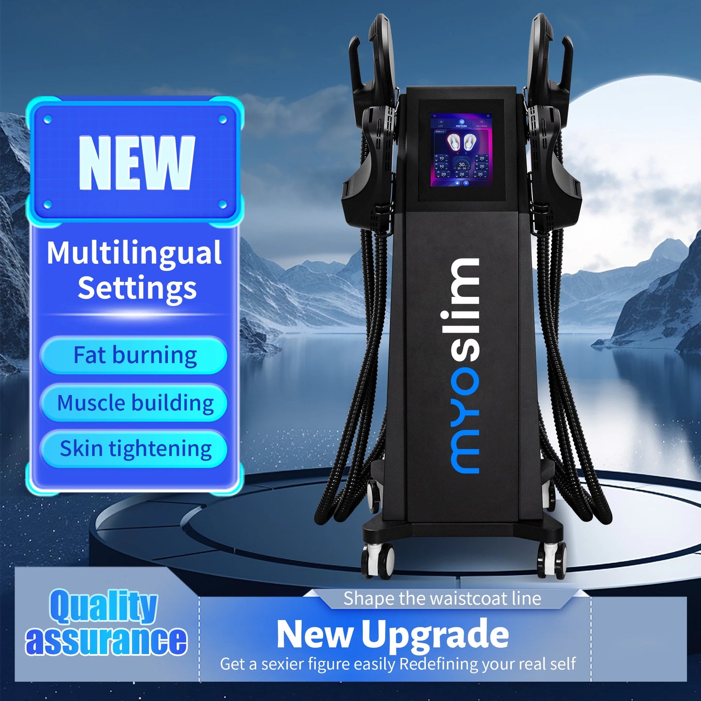 6500w Neo Rf Ems Body Sculpt Machine Nova Muscle Building Hi-emt Fat Burning Weight Lose Muscle Stimulation Machine