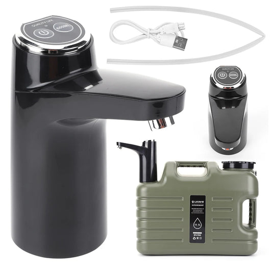 Electric Water Pump USB Rechargeable Portable Water Dispenser Wireless Water Pumping Device for Camping Water Tank