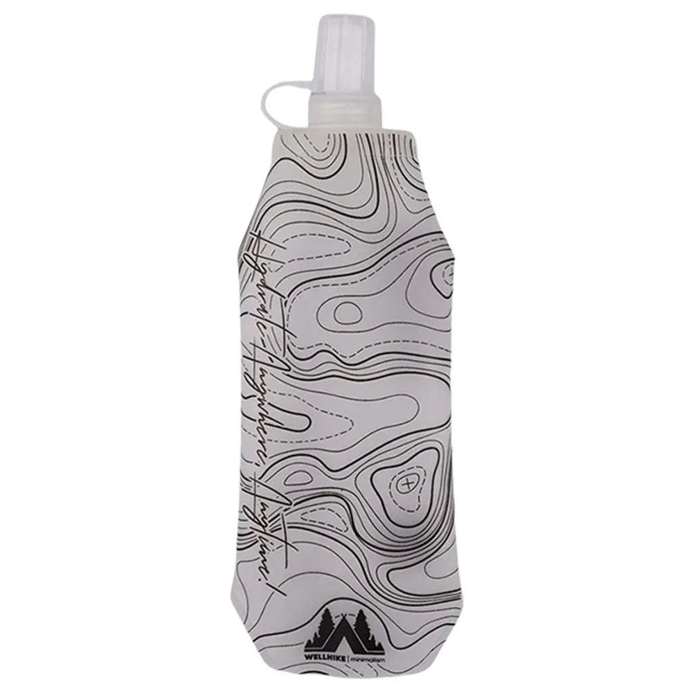 500ml Portable Soft Water Bottle TPU Collapsible Hydration Bottle Folding Water Bottle for Outdoor Marathon Running