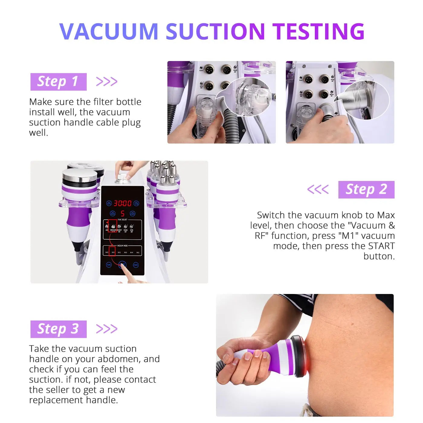 5 In 1 Unoisetion Cavitation Vacuum RF Skin Lifting Beauty Machine